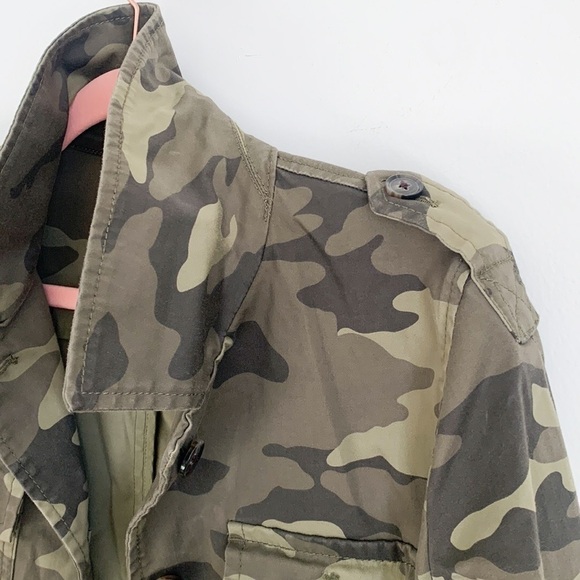 Banana Republic Oversized Camo Military Army Jacket Small - Picture 11 of 15